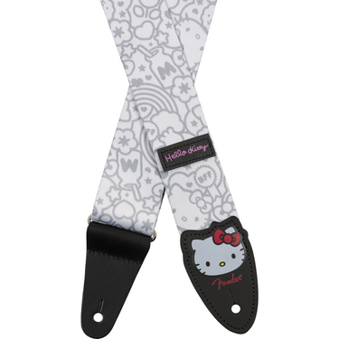 Thaly Fender Para Guitarra Hello Kitty Poly Strap White 0990637223